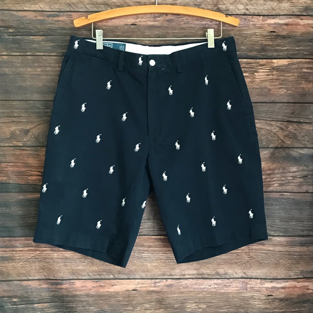 Polo Ralph Lauren Mens Deep Blue Logo cotton Short size 35